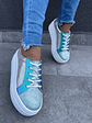 Miami  Gliter Celeste- Cordones Tornasol - Miniatura 2