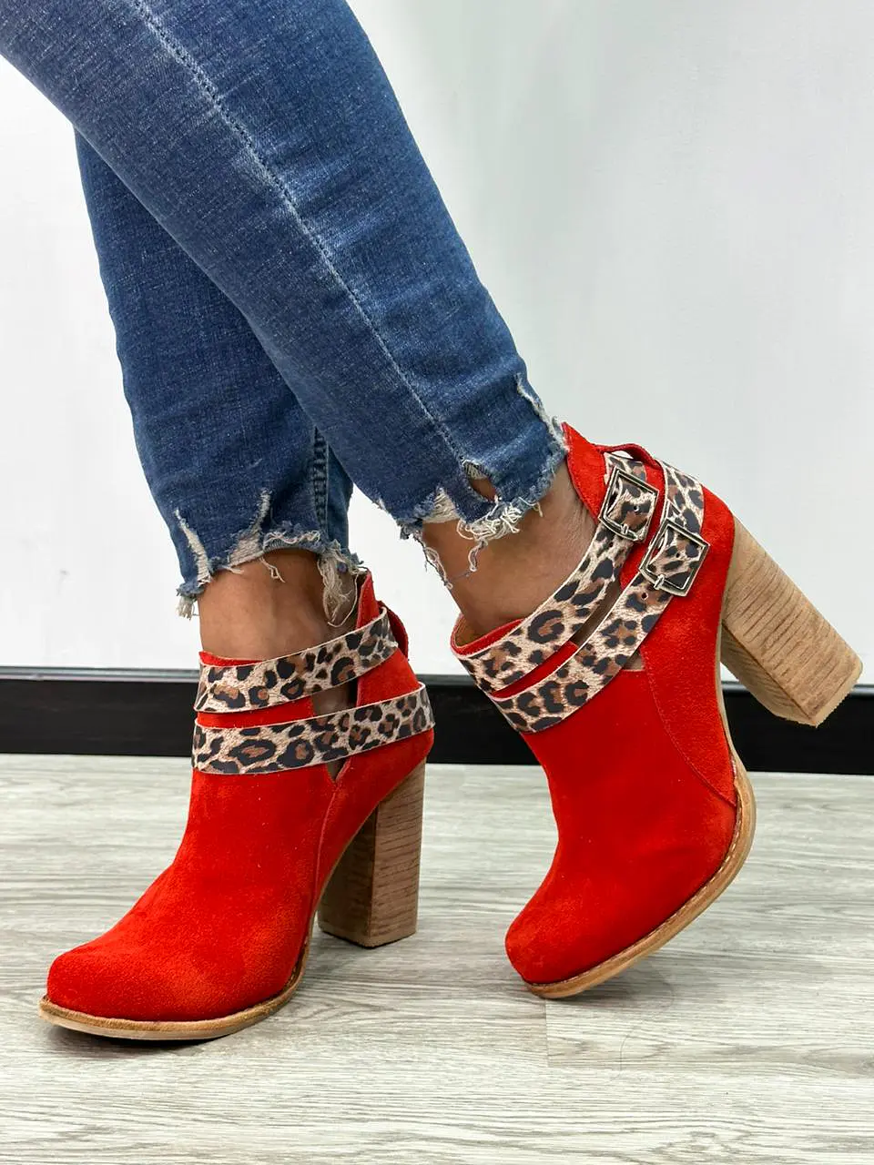 Botin Cala Reno Rojo 2