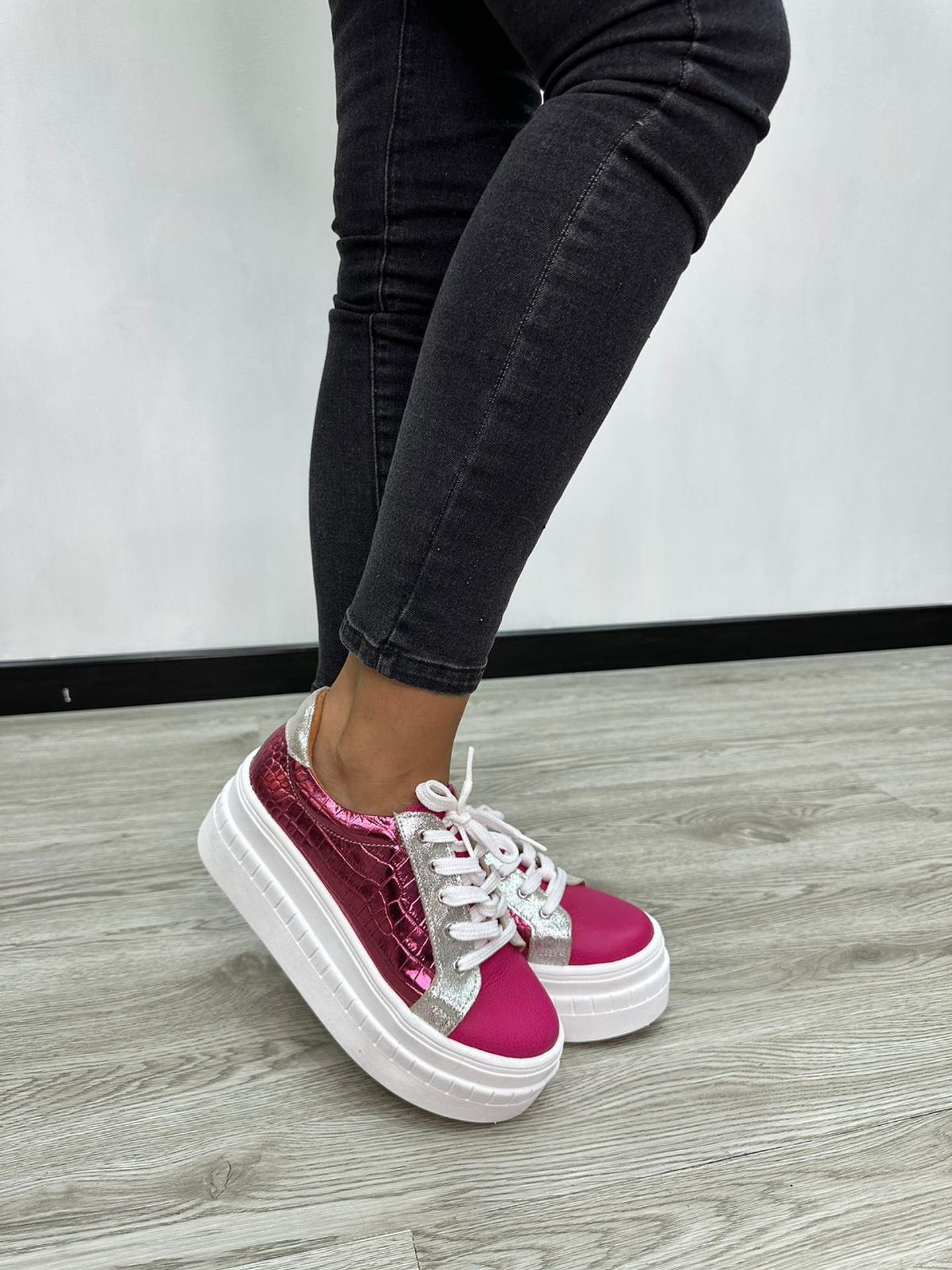 Miami Cuero Fucsia -Lagarto Fucsia 3