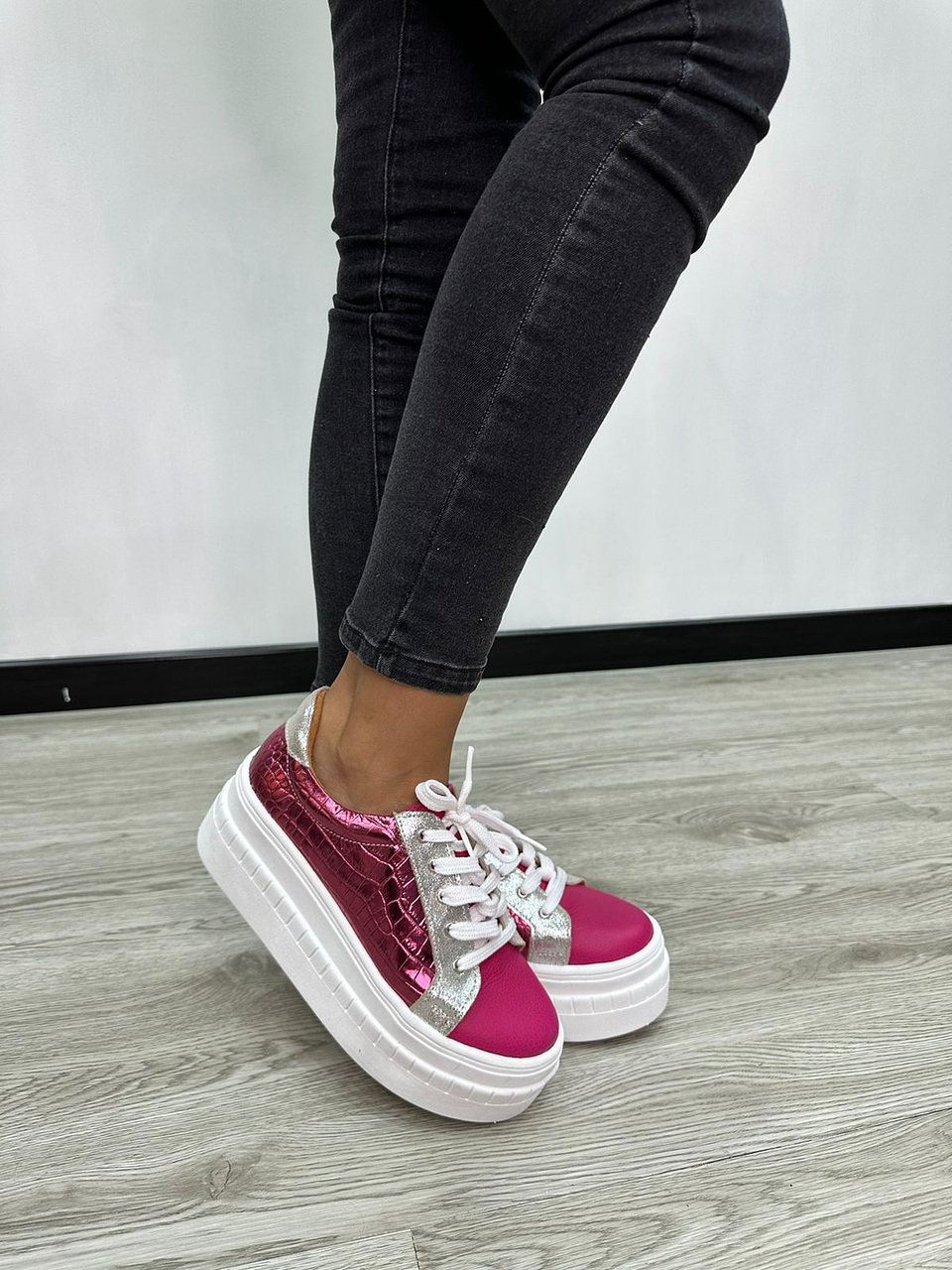 Miami Cuero Fucsia -Lagarto Fucsia 3