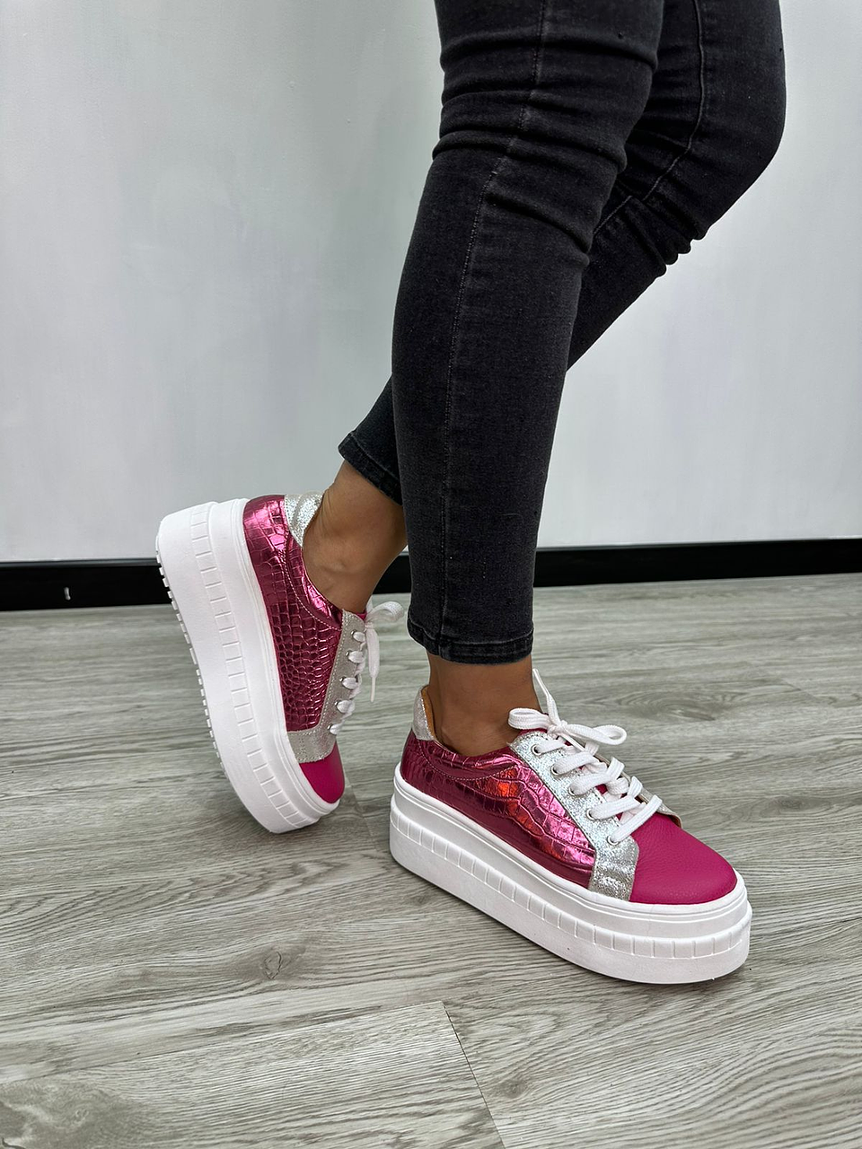 Miami Cuero Fucsia -Lagarto Fucsia 4
