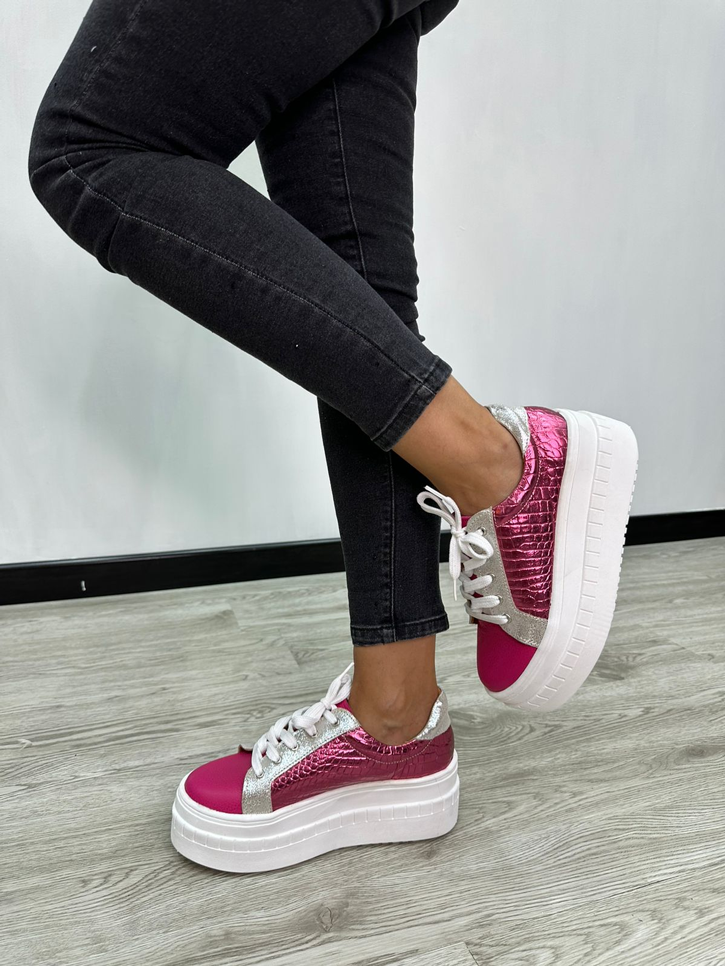 Miami Cuero Fucsia -Lagarto Fucsia 5