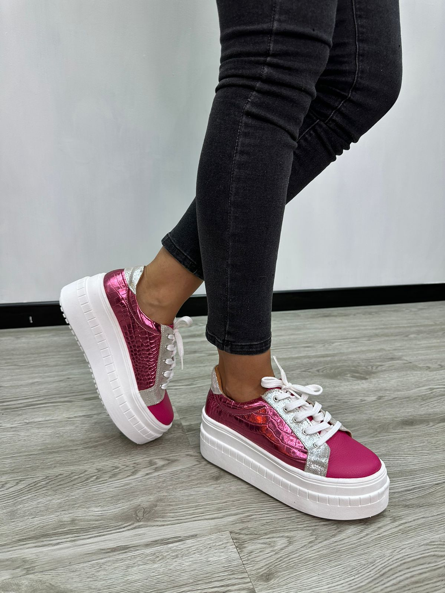 Miami Cuero Fucsia -Lagarto Fucsia 6