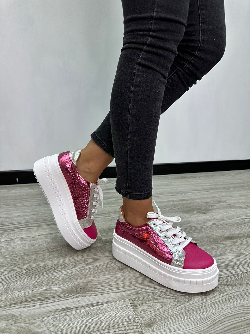 Miami Cuero Fucsia -Lagarto Fucsia 6