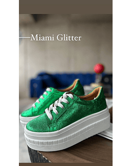 Miami Gliter Verde