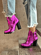 Botín Eva Cuero Fucsia - Miniatura 3