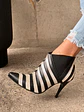 Botin Crisantemo Negro- dorado - Miniatura 4