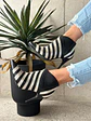 Botin Crisantemo Negro- dorado - Miniatura 5
