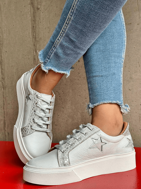 Valeria Blanca - Croco Plata