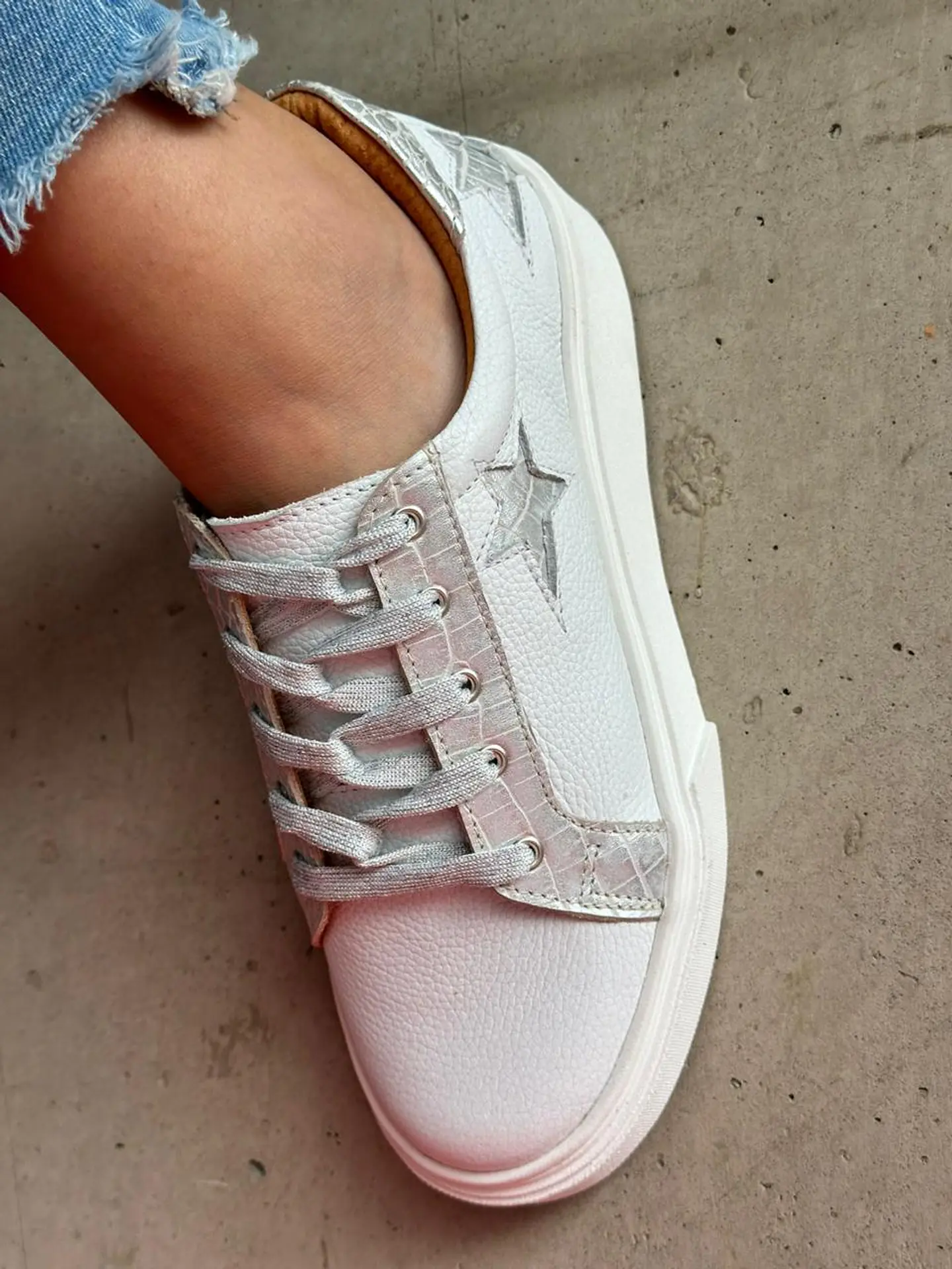 Valeria Blanca - Croco Plata 5