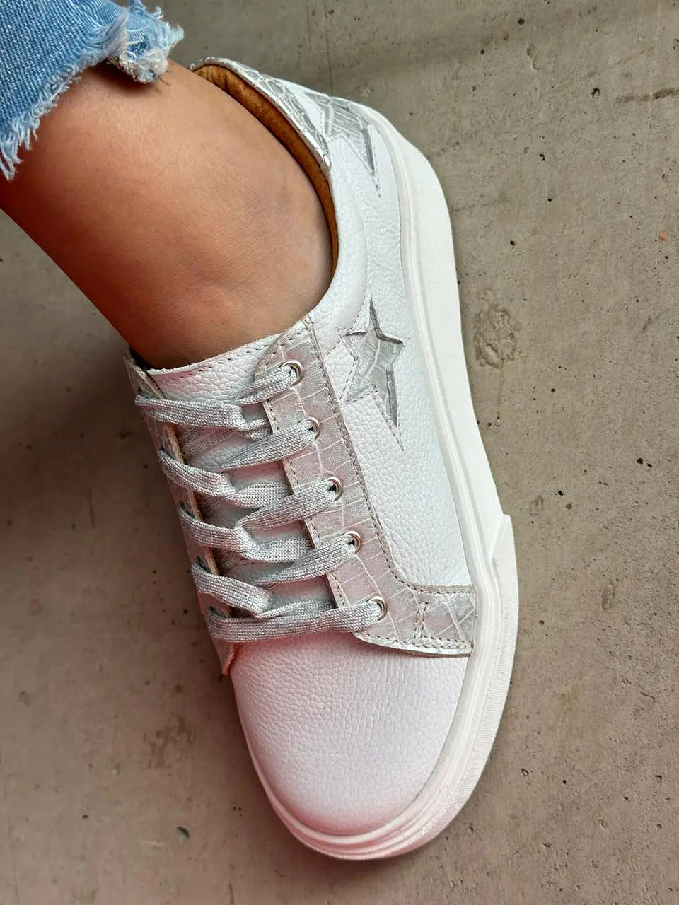 Valeria Blanca - Croco Plata 5