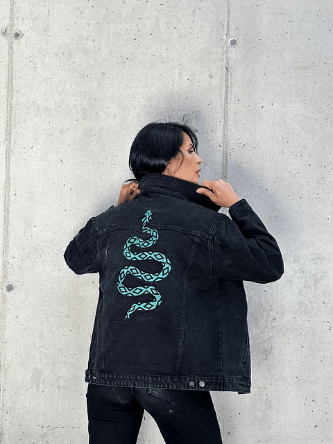 Chaqueta Jeans  Negro Diseño