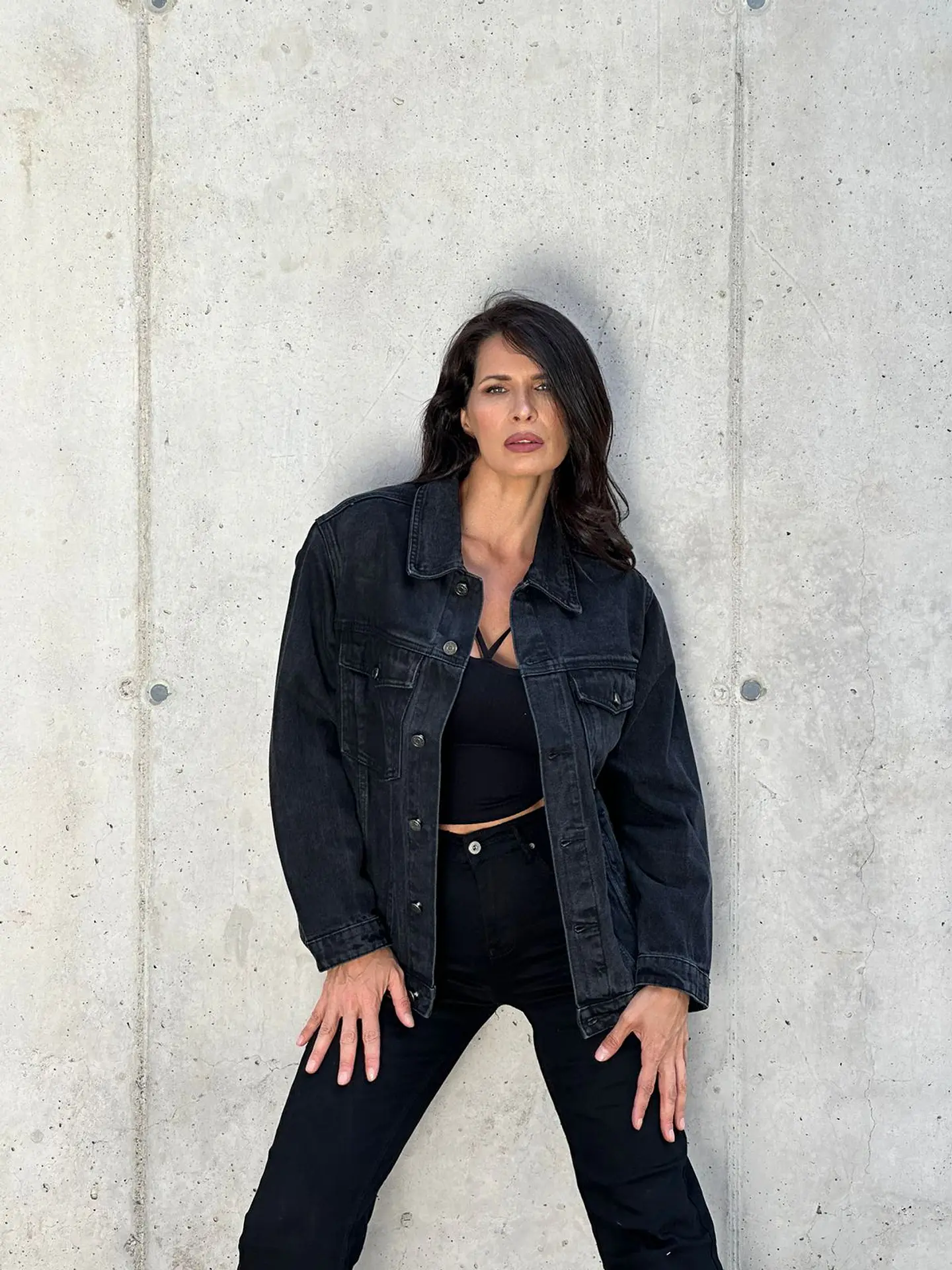 Chaqueta Jeans  Negro Diseño 3