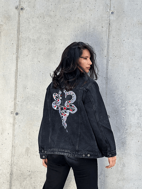 Chaqueta Jeans  Negro Cobra