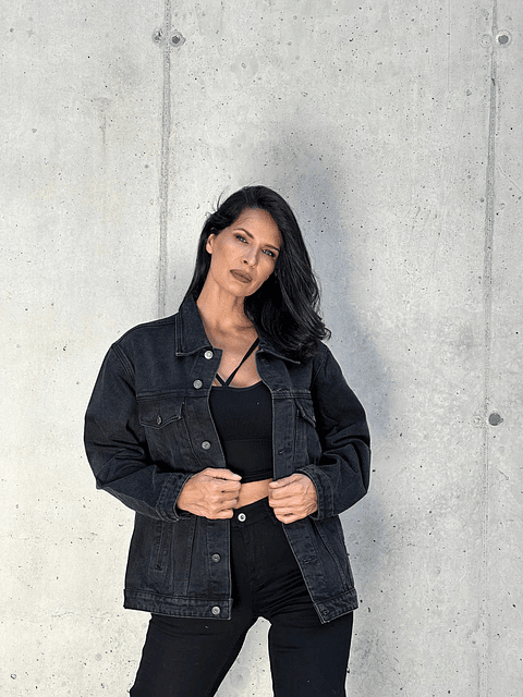 Chaqueta Jeans  Negro Cobra