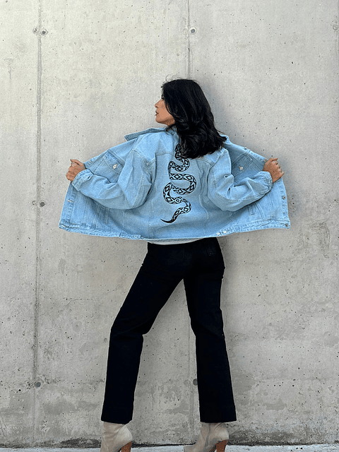 Chaqueta Jeans  Celeste 