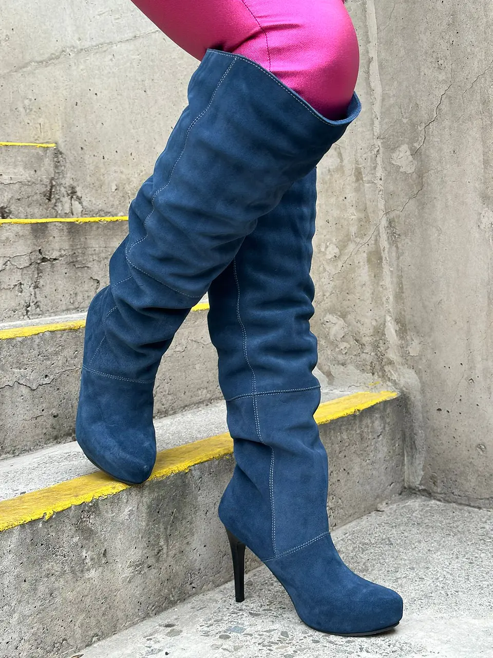 Macarena cuero azul 2