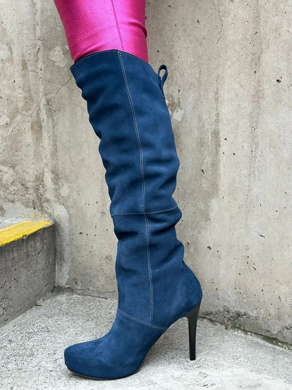 Macarena cuero azul 4