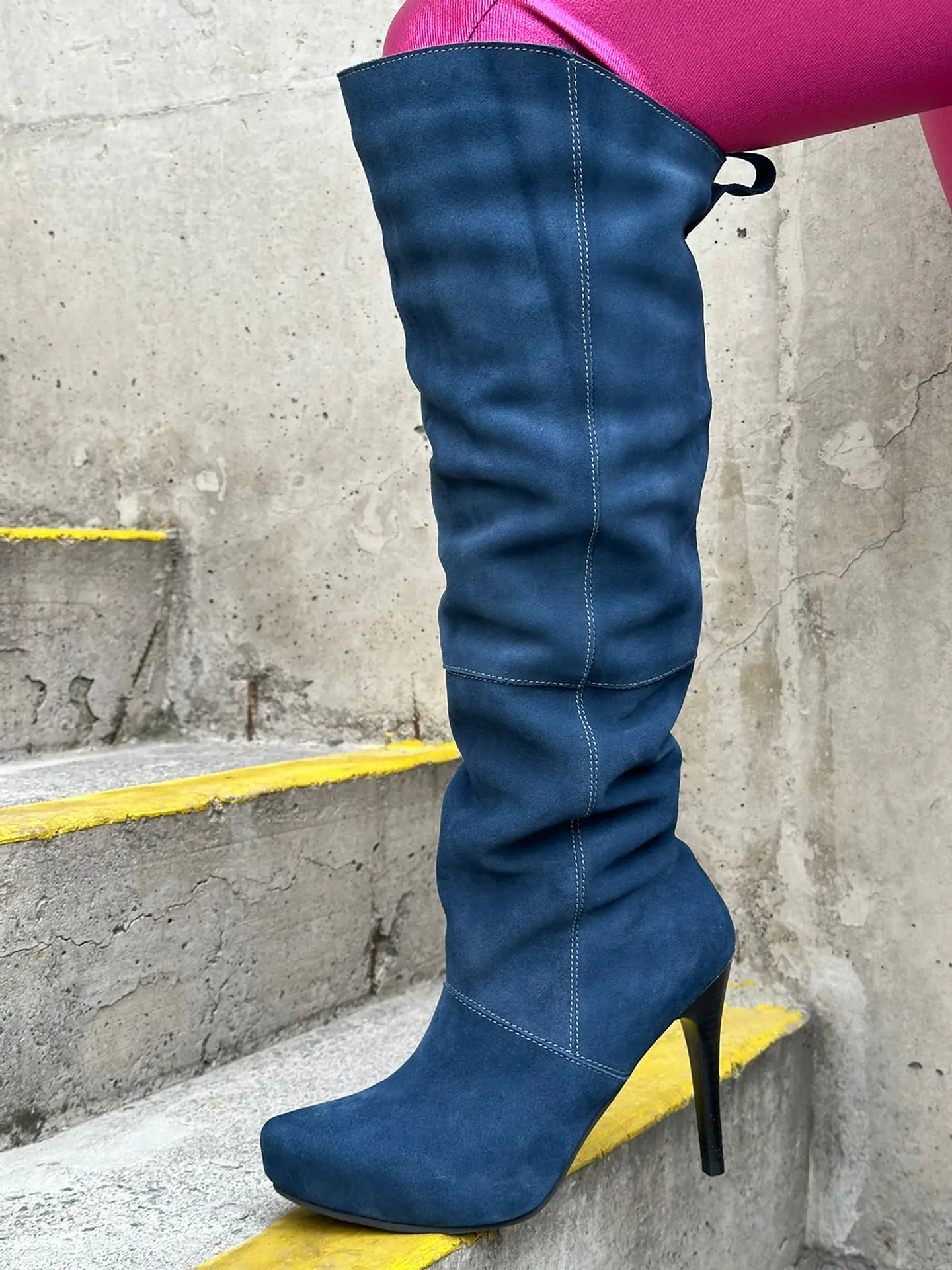 Macarena cuero azul 5