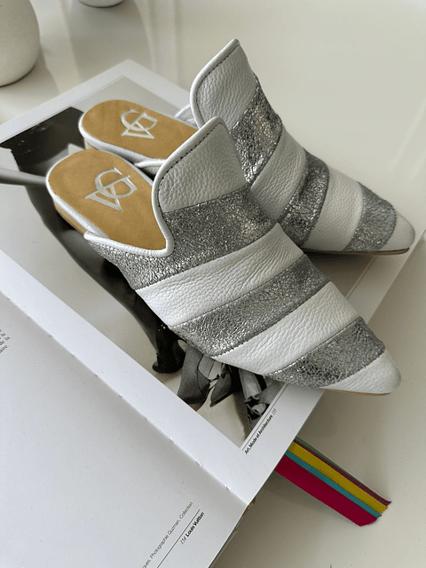 Antonia blanco gliter plata