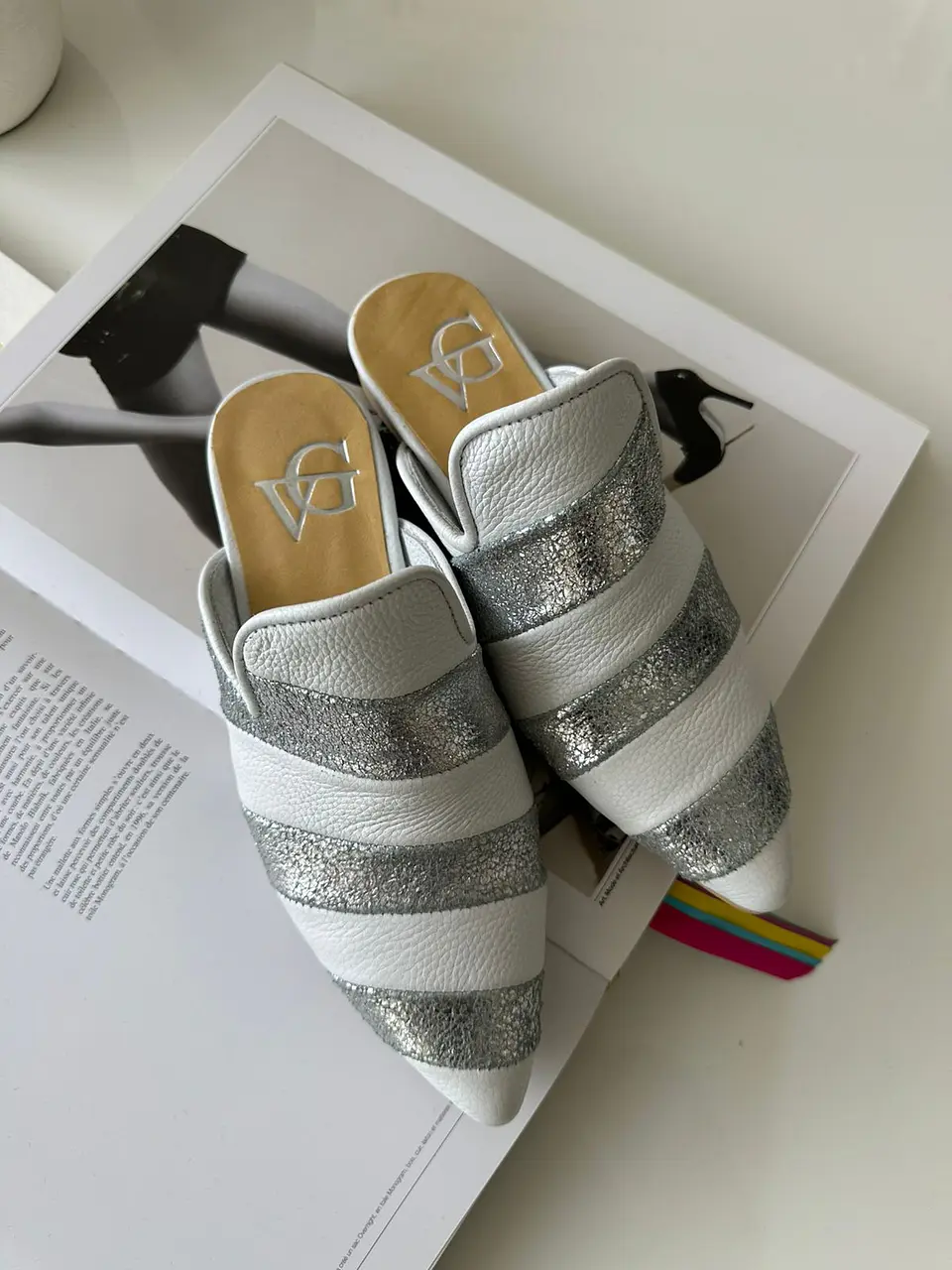 Antonia blanco gliter plata 3