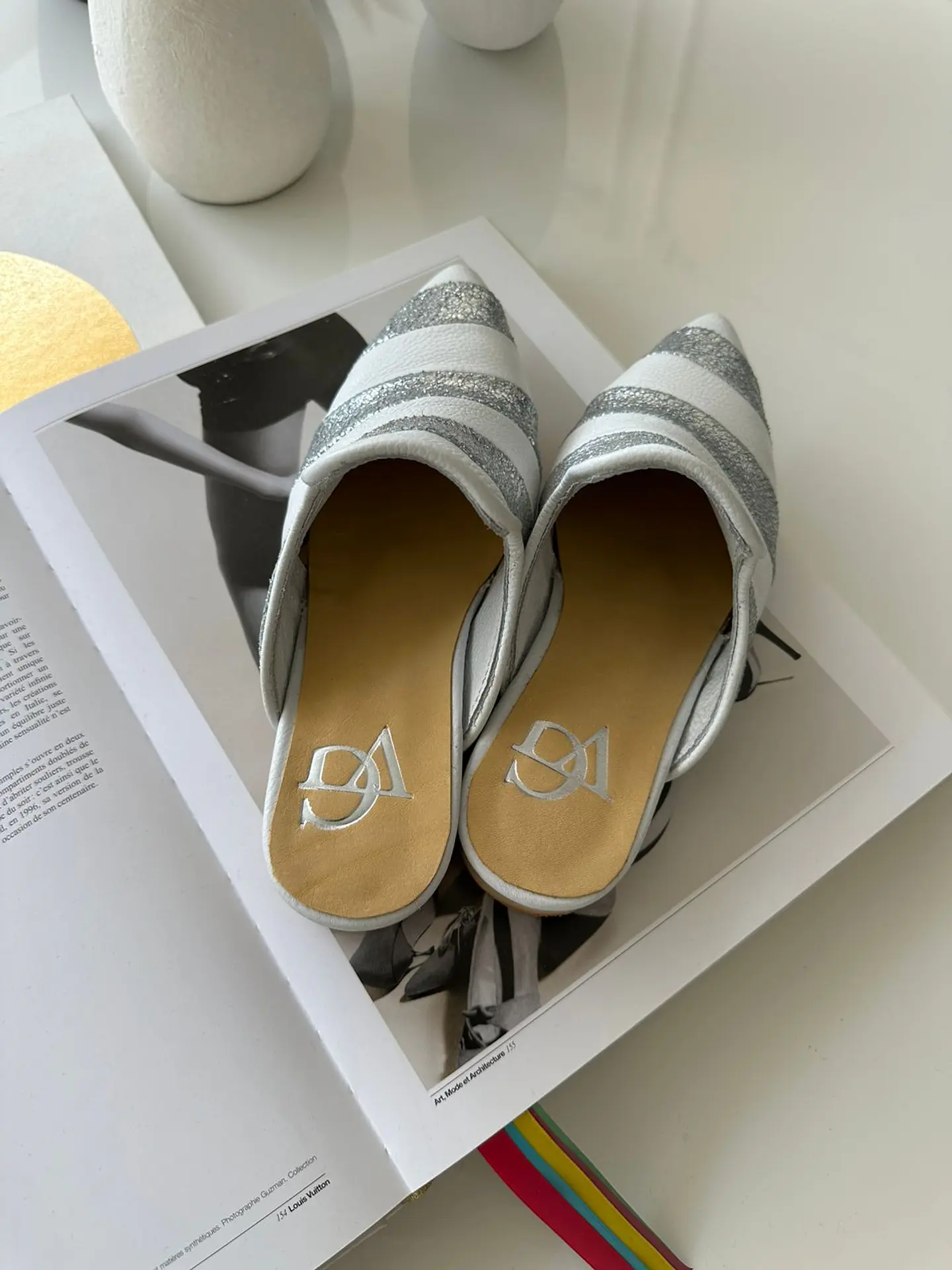 Antonia blanco gliter plata 5