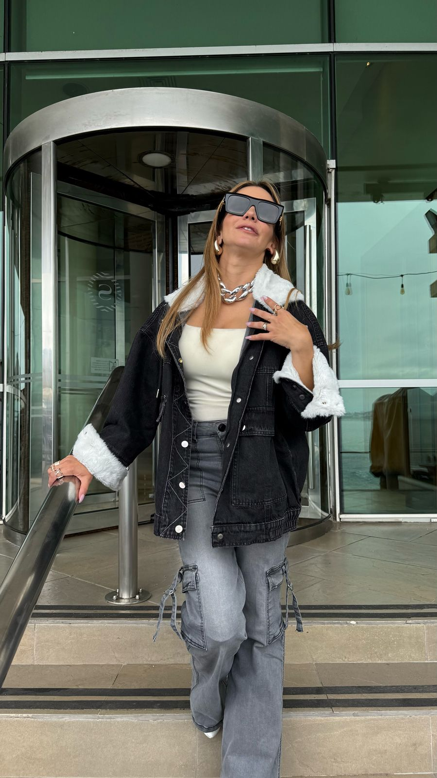 Chaqueta jeans negra 3