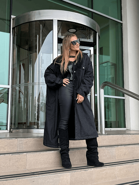 Abrigo Jeans MATRIX negro