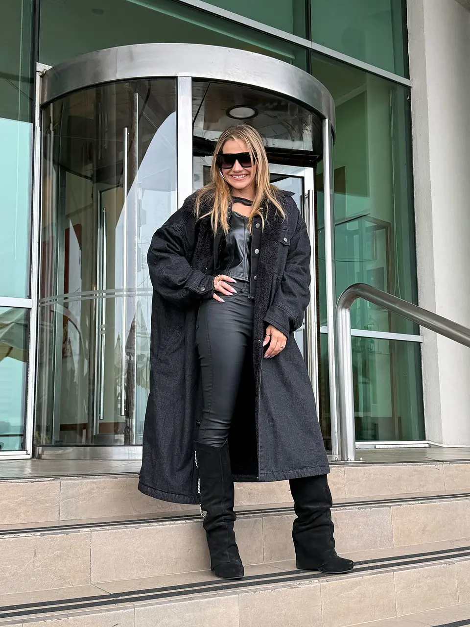 Abrigo Jeans MATRIX negro 4