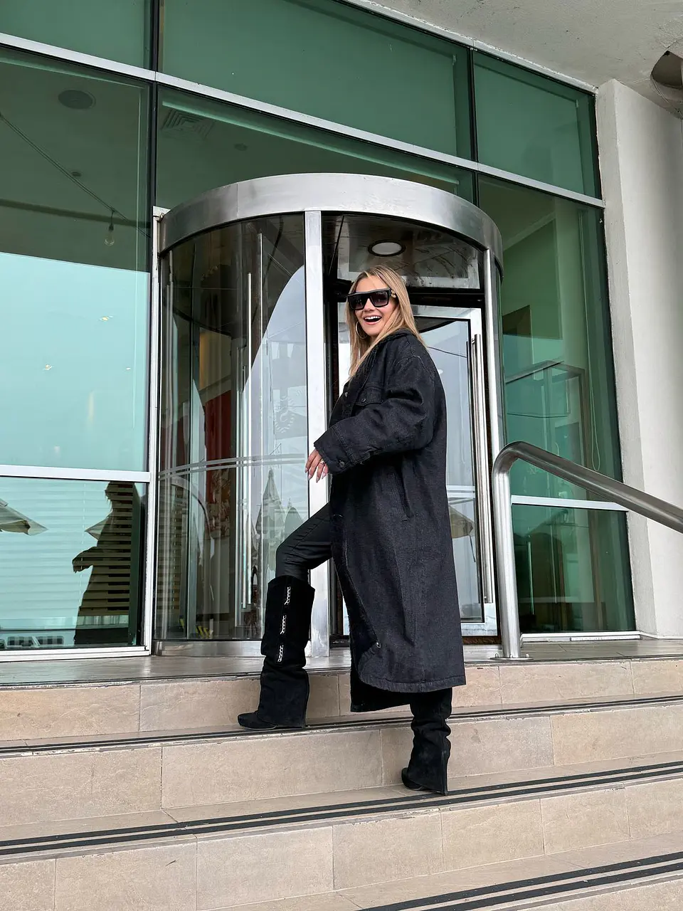 Abrigo Jeans MATRIX negro 5