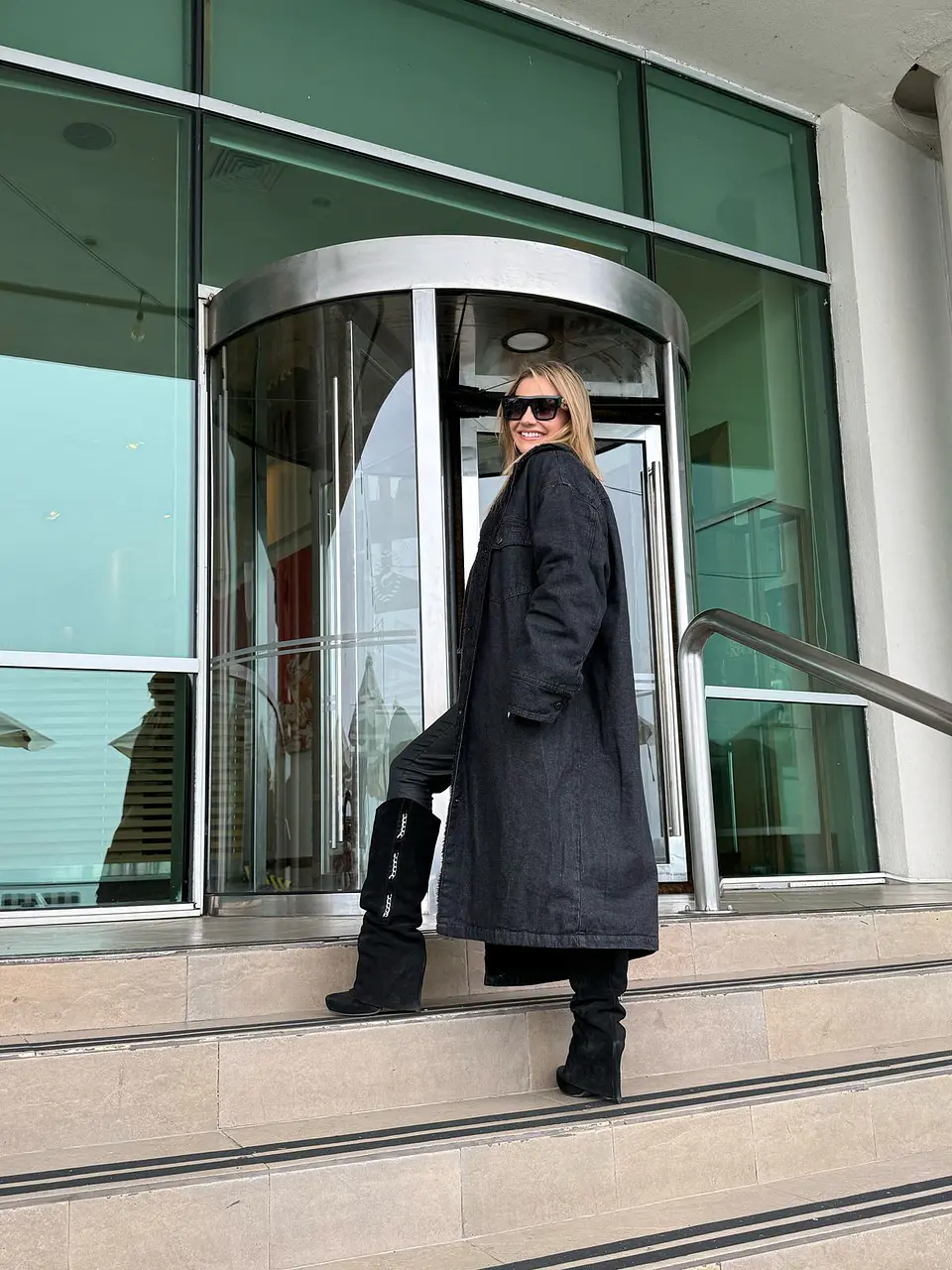 Abrigo Jeans MATRIX negro 6