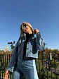 Chaqueta jeans ojetillos - Miniatura 3