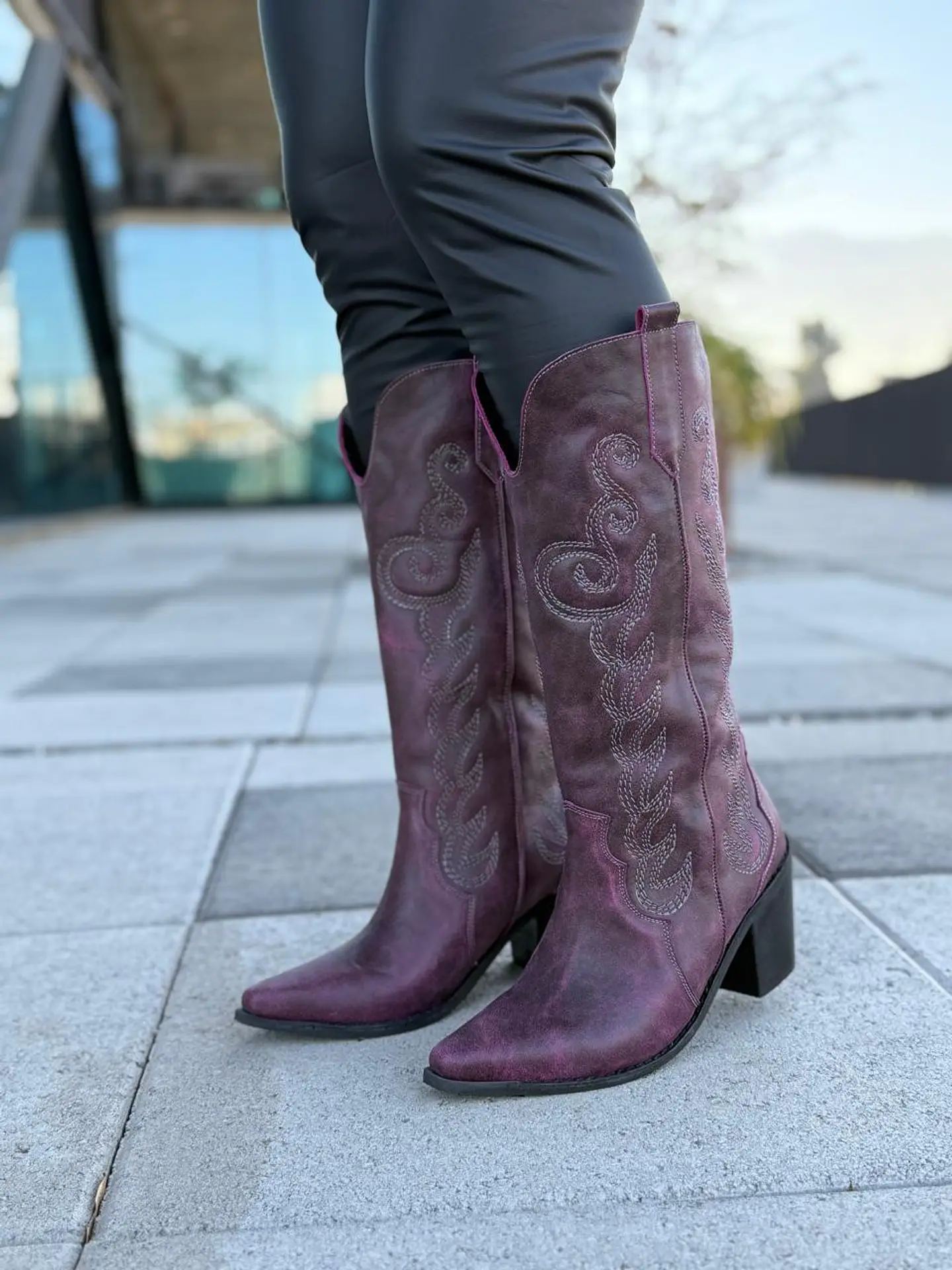 Bota Marcia burdeos 3