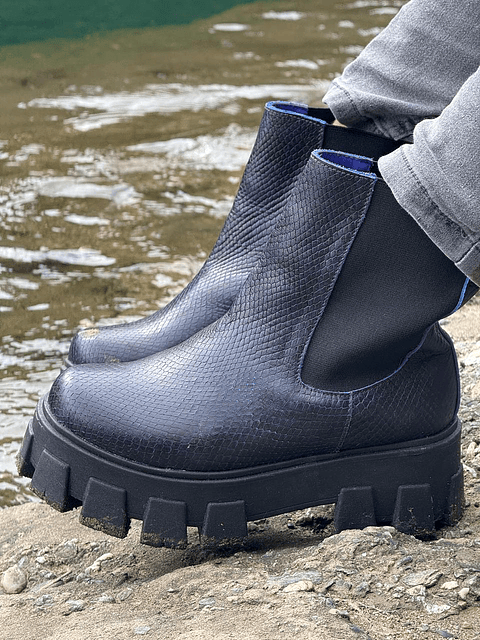 Botin Amanda 3d azul