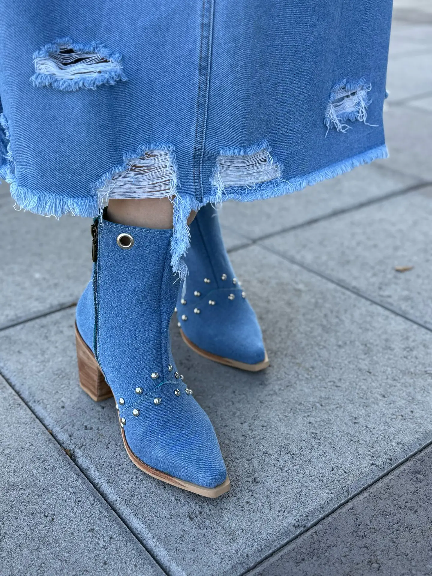 Botin Loreto azul jeans  2