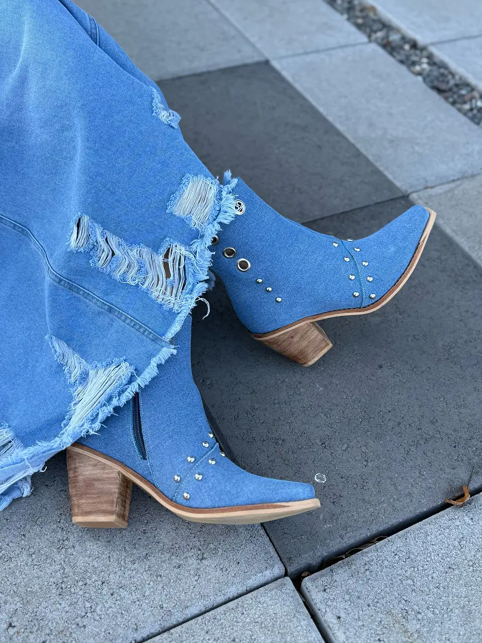 Botin Loreto azul jeans  4