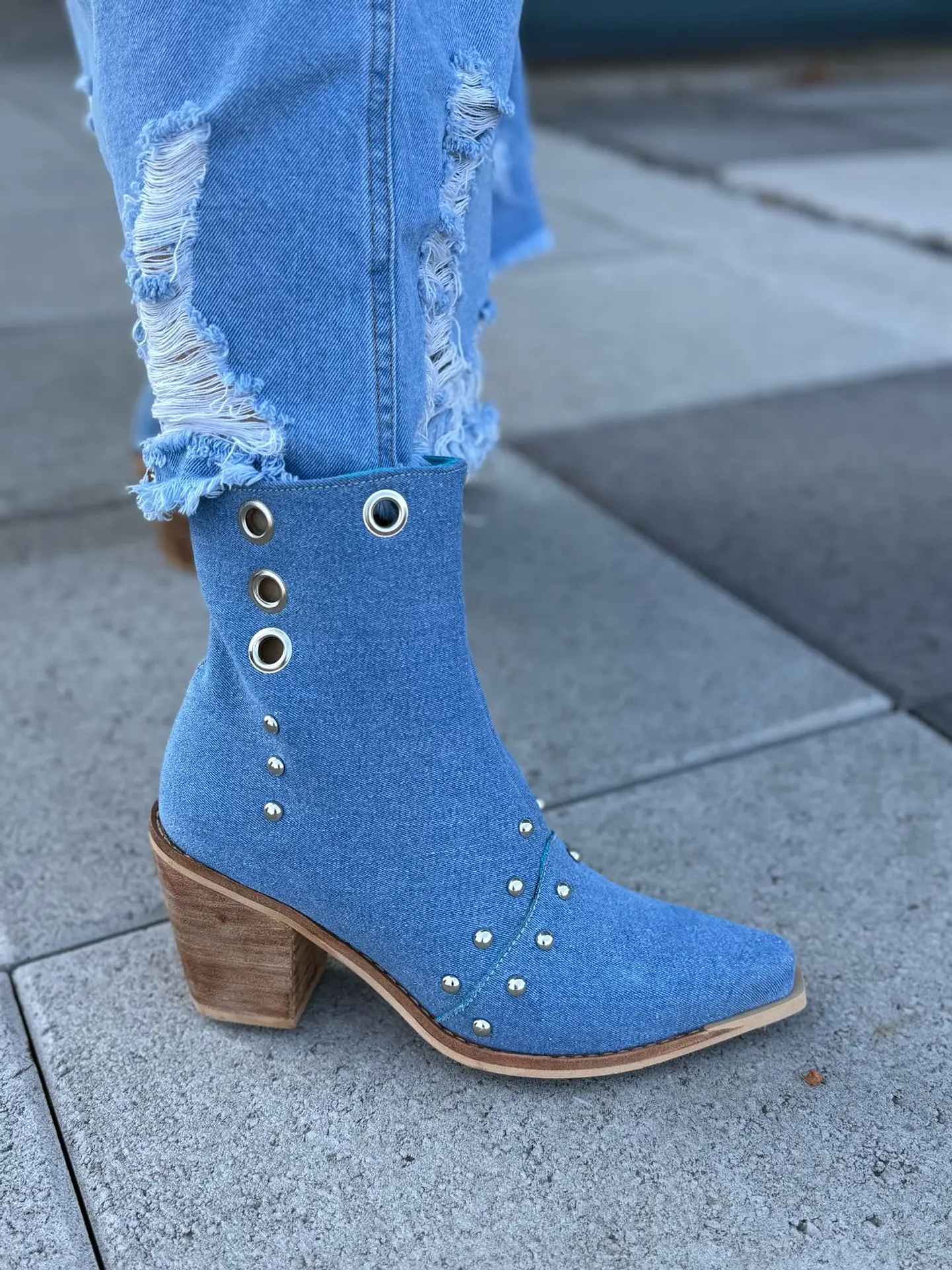 Botin Loreto azul jeans  5