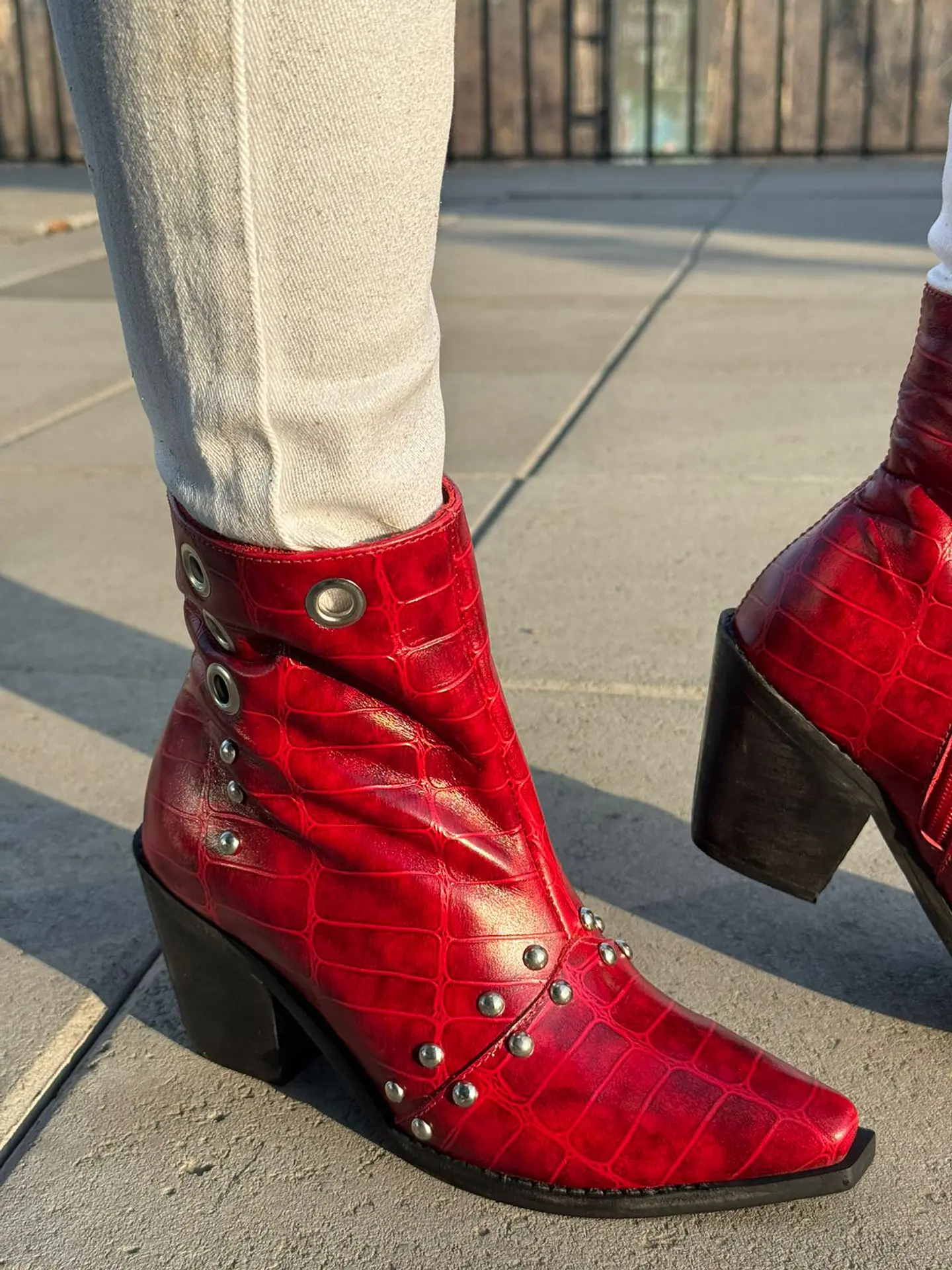 Botin Loreto Lagarto Rojo 1