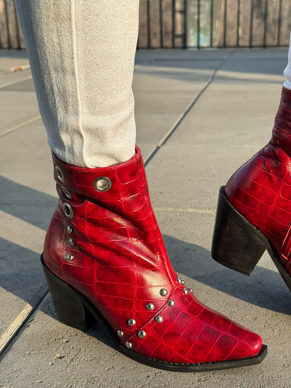 Botin Loreto Lagarto Rojo 1