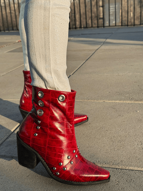 Botin Loreto Lagarto Rojo