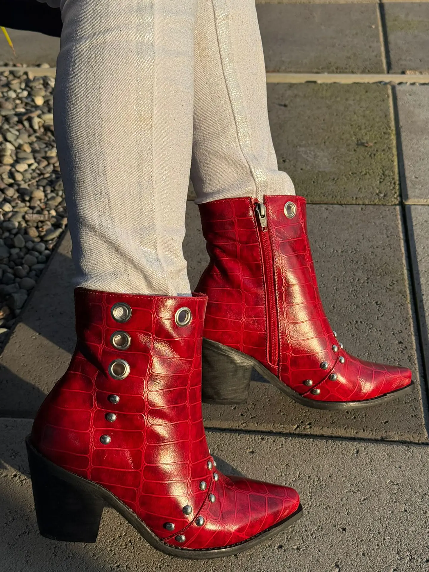Botin Loreto Lagarto Rojo 5