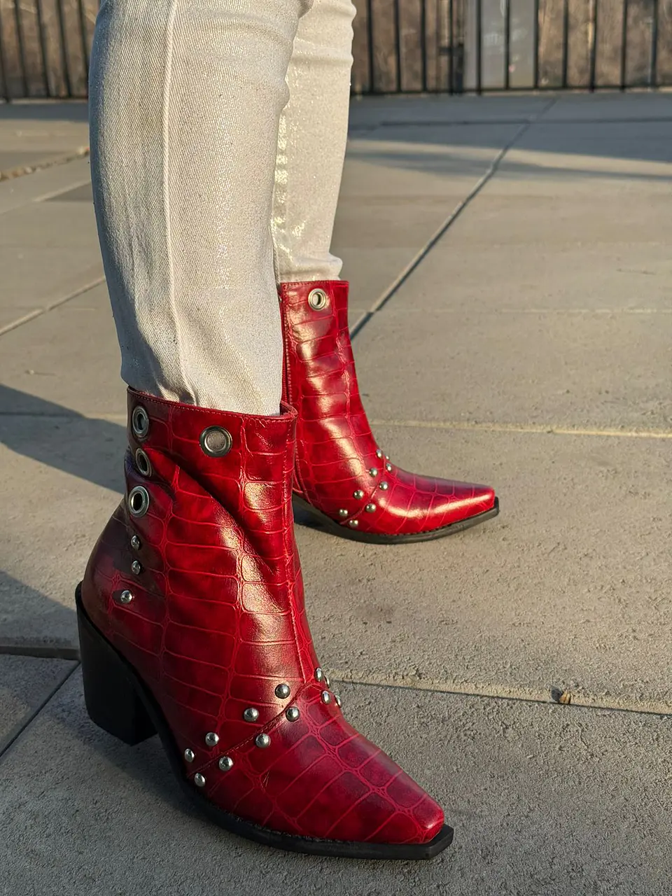 Botin Loreto Lagarto Rojo 7