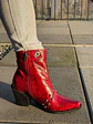 Botin Loreto Lagarto Rojo - Miniatura 8