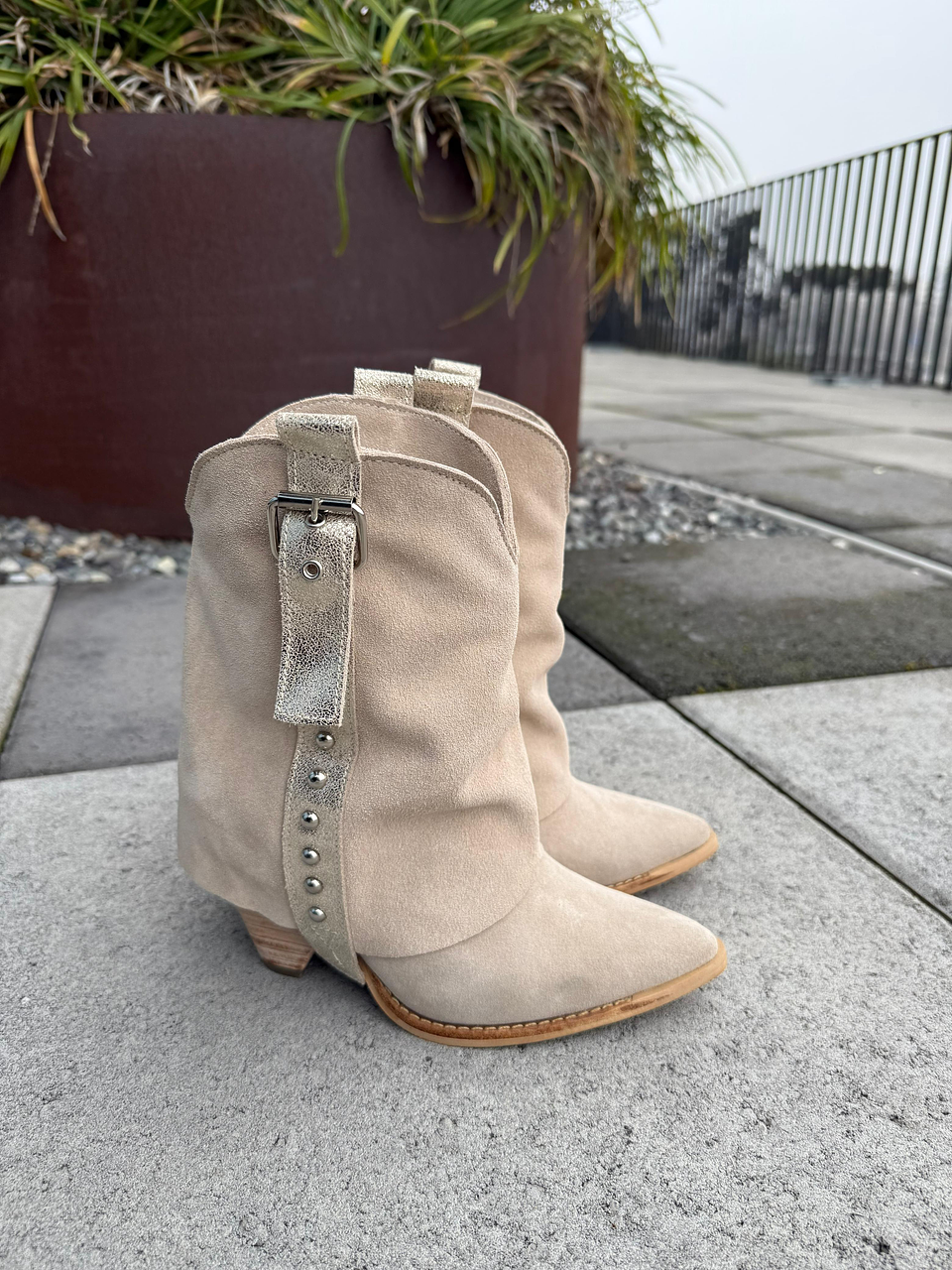  Botas Liz beige 6