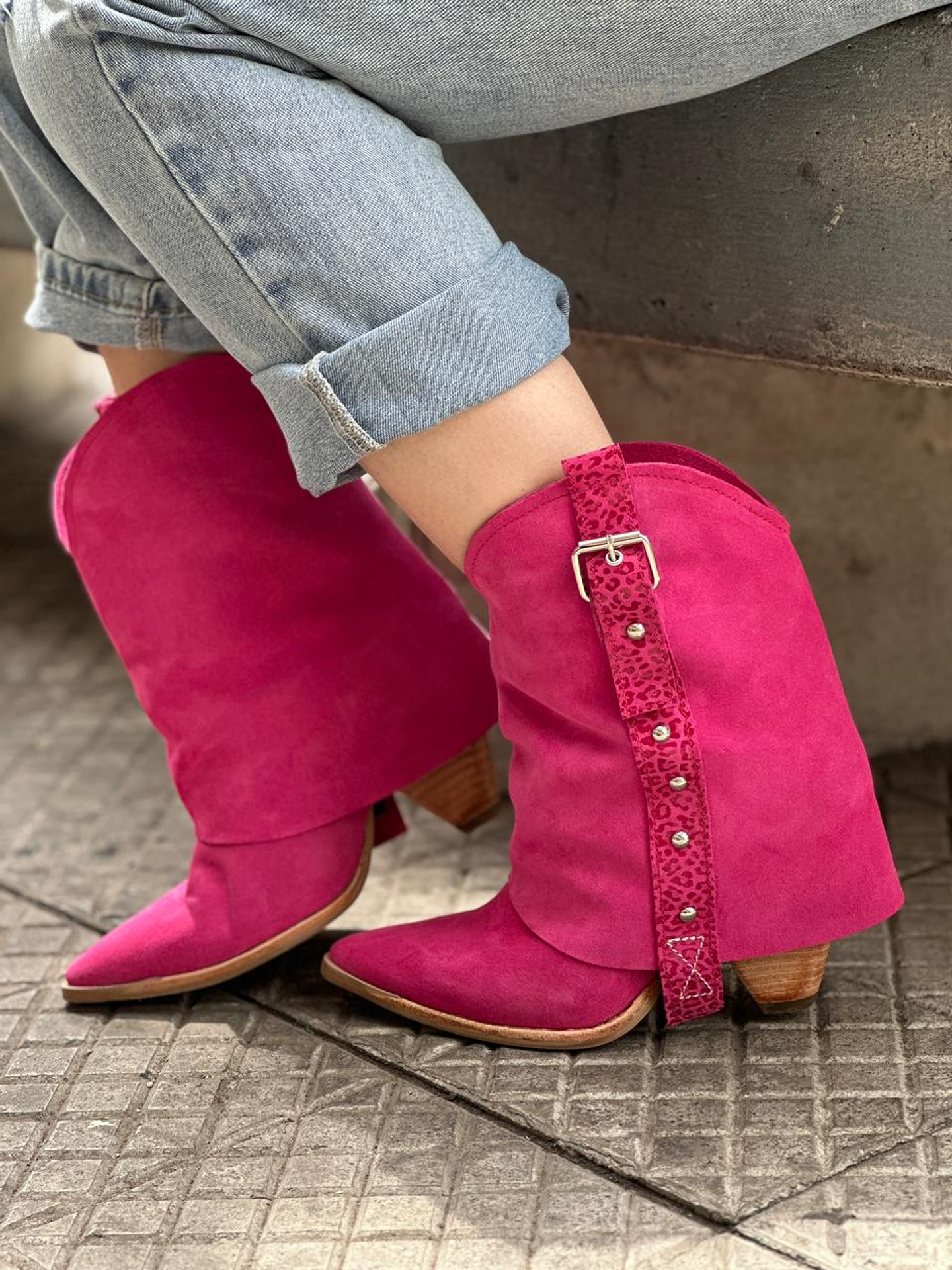 Botas Liz fucsia 6