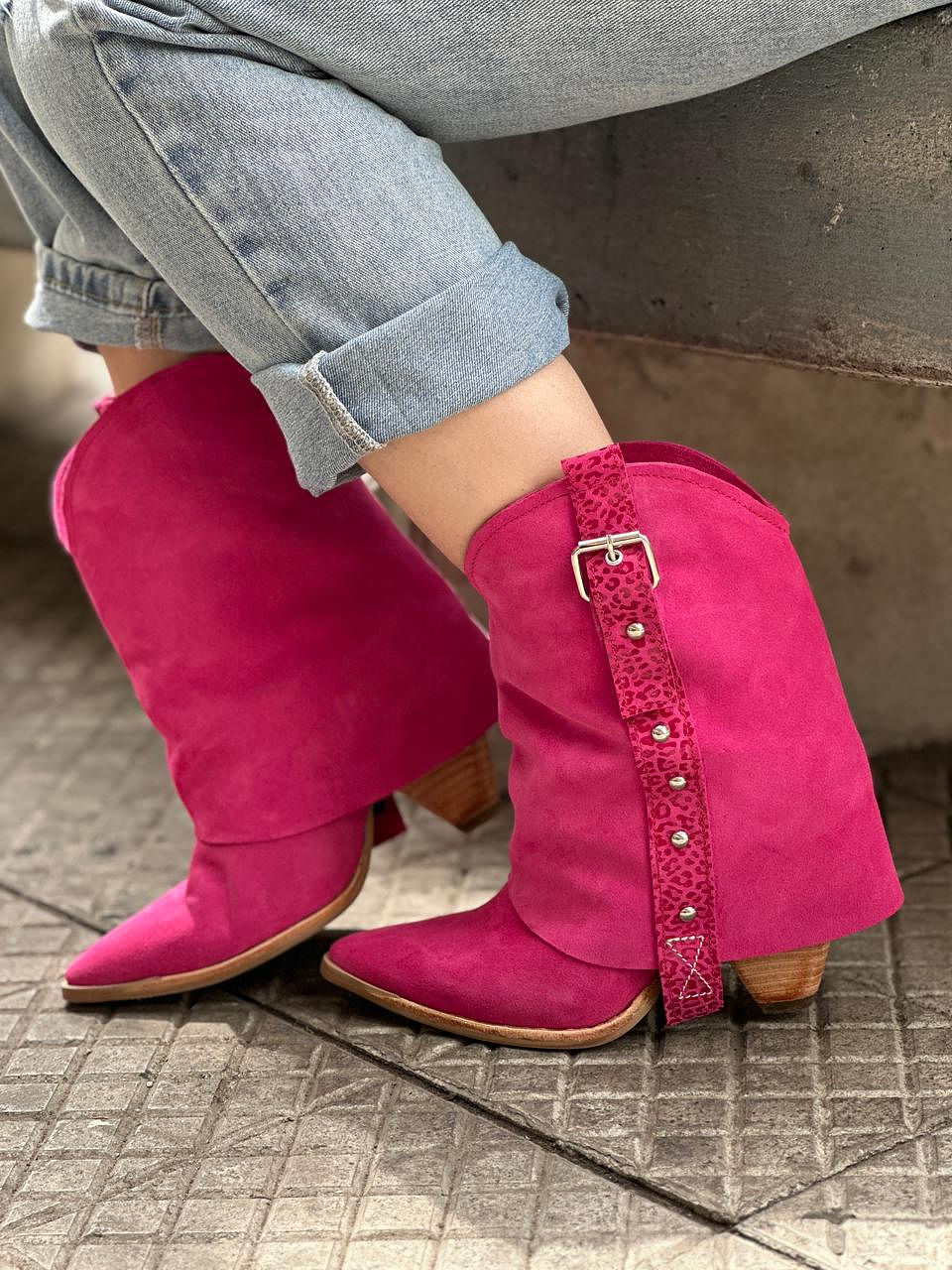 Botas Liz fucsia 6