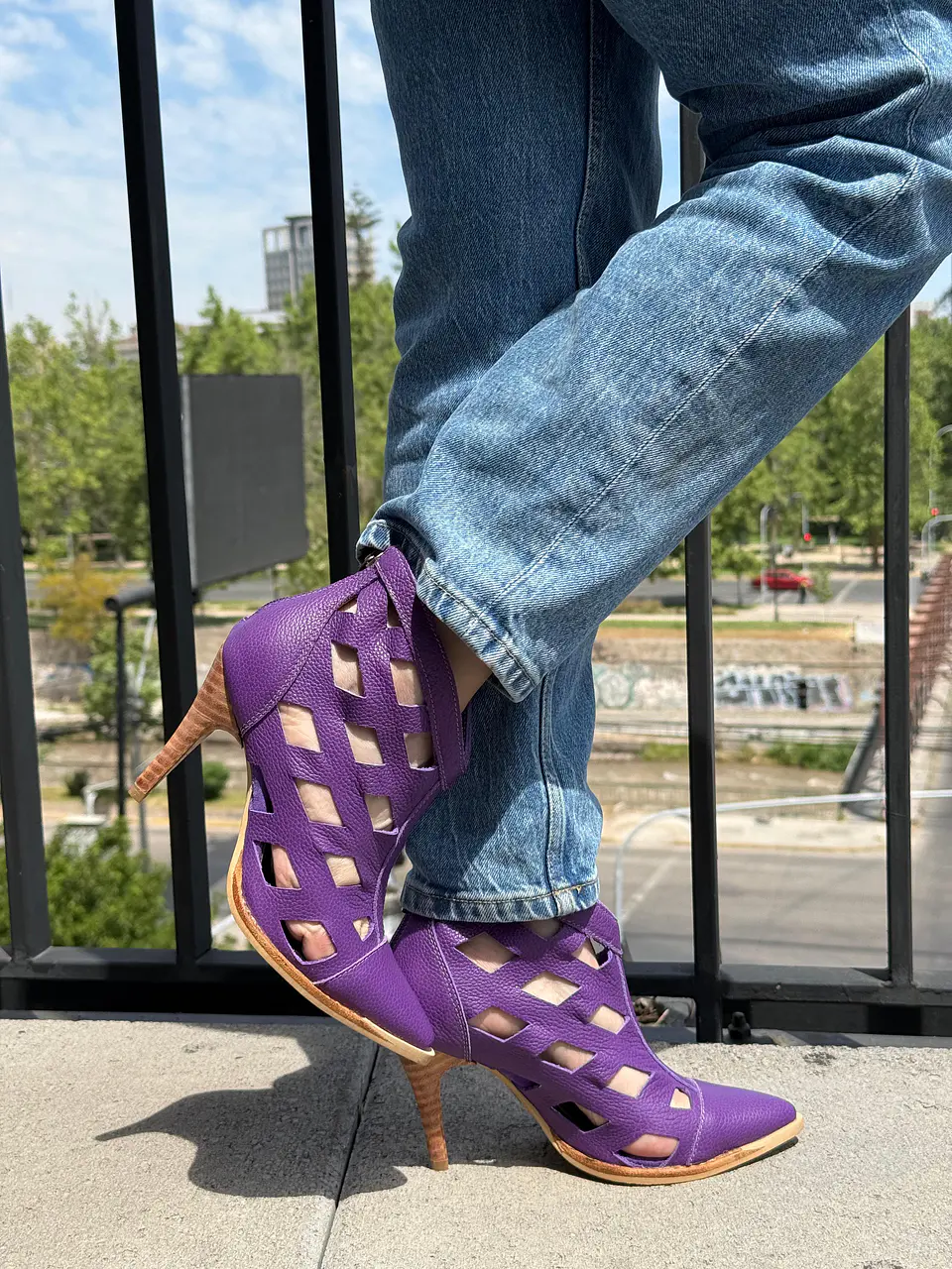 Botin Mandarinisima morado 5