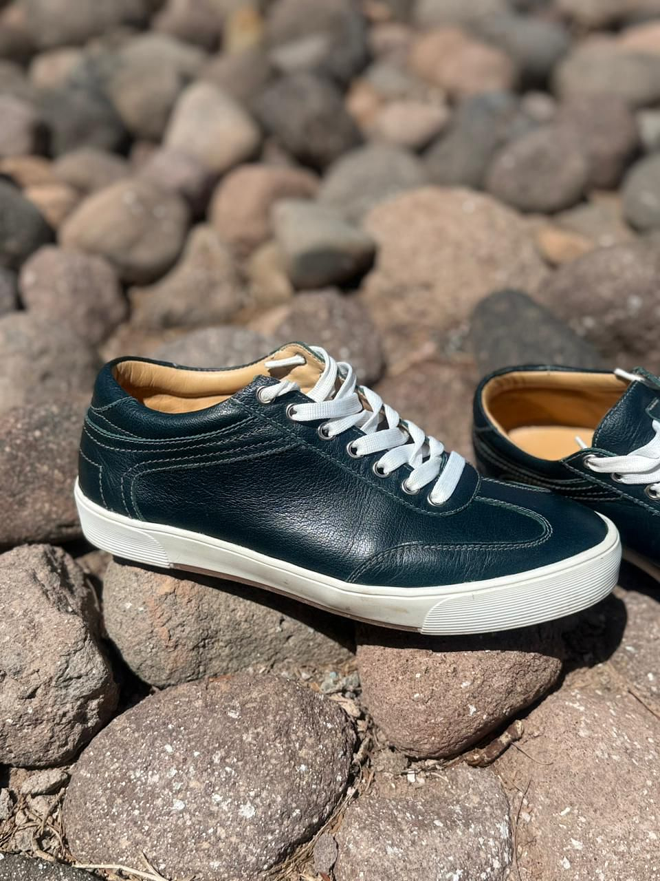 Zapas Vito Cuero Azul Petróleo  4