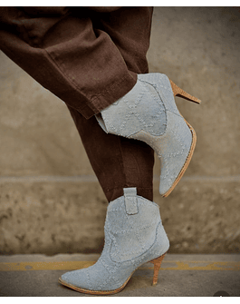 Trilacat Denim taco aguja