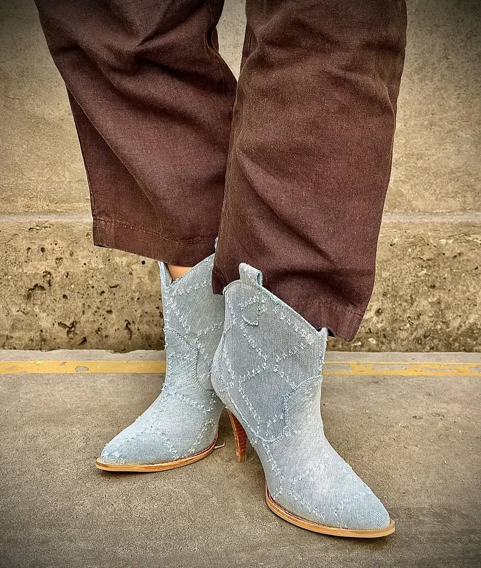 Trilacat Denim taco aguja 4